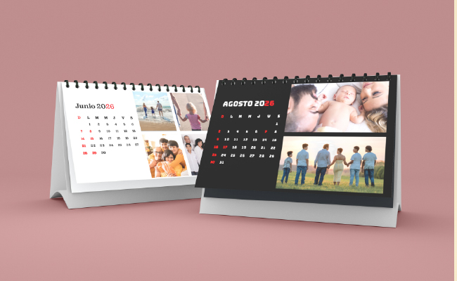 Impresión con descuento de <strong>Calendario de Escritorio 2026 $48.000</strong>
