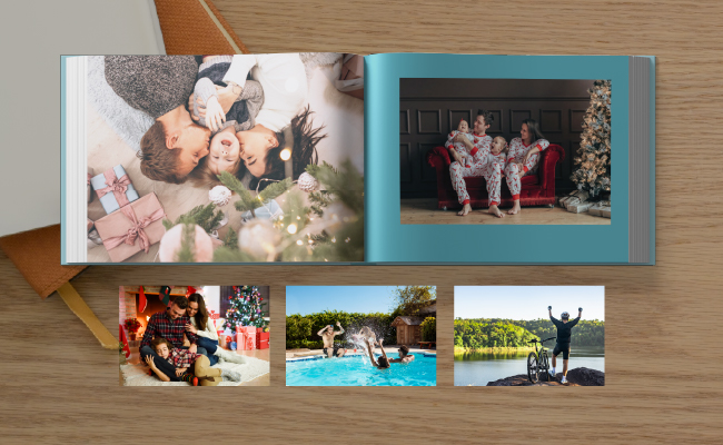 Impresión con descuento de <strong>Combo Photobook 33x46cm + 10 Fotos 10x15cm Premium por solo $159.000</strong>