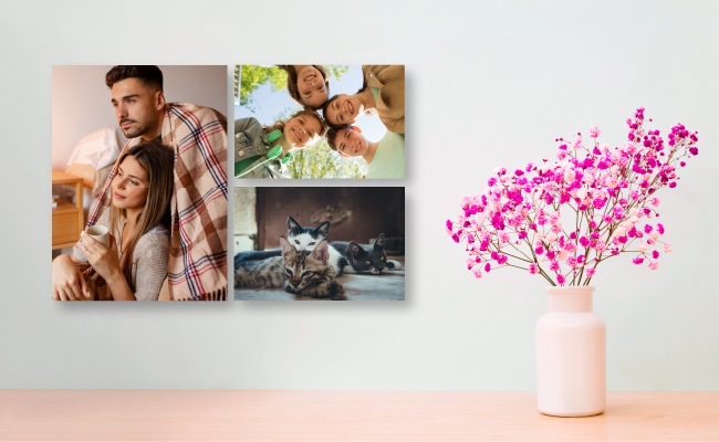 Impresión económica de <b>Walldesign #1 60x40cm</b><br>(3 Paneles) SOLO $90.000