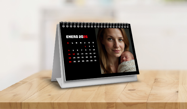 Impresión económica de <strong>Lleva 3 Calendarios de Escritorio 2026 por $115.000</strong>