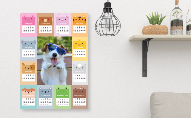 Imprimir Calendario de Pared 33x47 cm