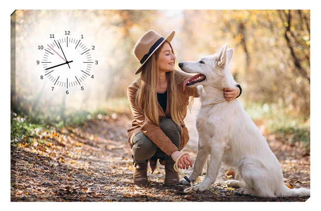 Diseñar Fotolienzo con Reloj 45x70 cm.