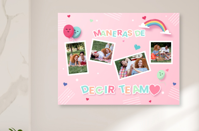 Diseñar Fotoretablo Amor y Amistad