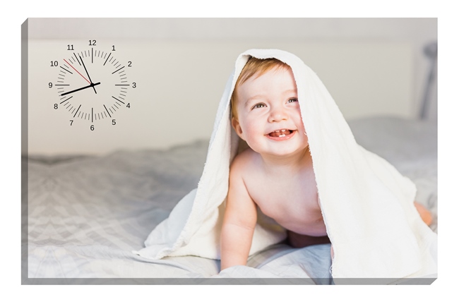 Crear Fotolienzo con Reloj 45x70 cm.